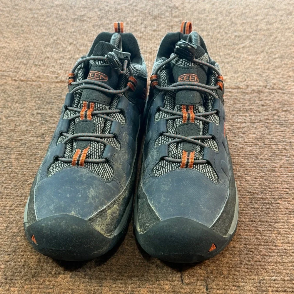 Gently used Keen Targhee EXP Waterproof Hiking Shoes Navy Orange Mens 7 1019829